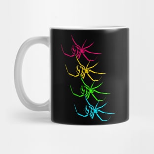 Black widow (Latrodectus) rainbow Mug